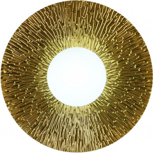 Kinkiet okrągły Sun | Złoto-biały, szkło | Step Into Design