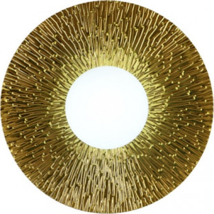 Kinkiet okrągły Sun | Złoto-biały, szkło | Step Into Design