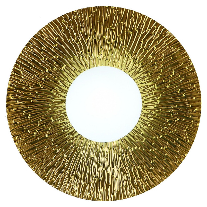 Kinkiet okrągły Sun | Złoto i szkło | Step Into Design