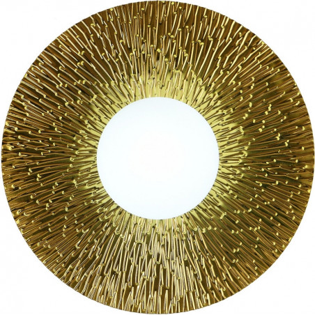 Kinkiet okrągły Sun | Złoto i szkło | Step Into Design