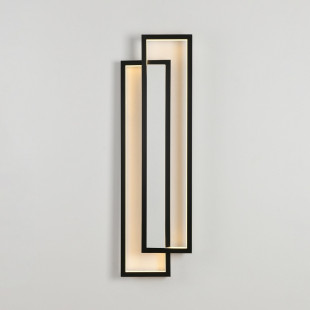 Kinkiet LED Symmetry czarny mat | Step Into Design