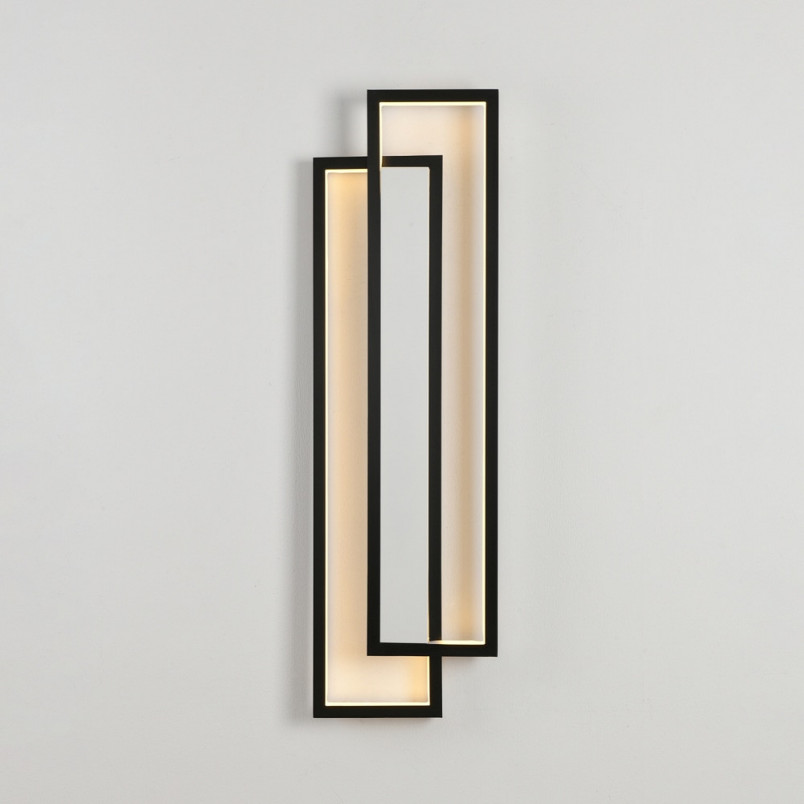 Kinkiet LED Symmetry czarny mat | Step Into Design