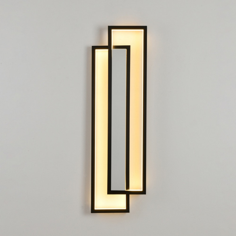 Kinkiet LED Symmetry czarny mat | Step Into Design