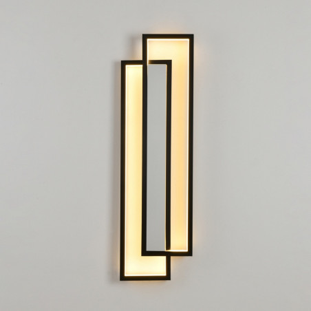 Kinkiet LED Symmetry czarny mat | Step Into Design