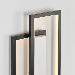 Kinkiet LED Symmetry czarny mat | Step Into Design