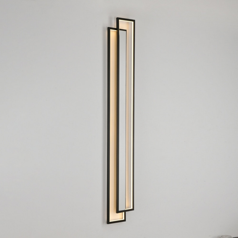 Kinkiet LED Symmetry czarny mat | Step Into Design