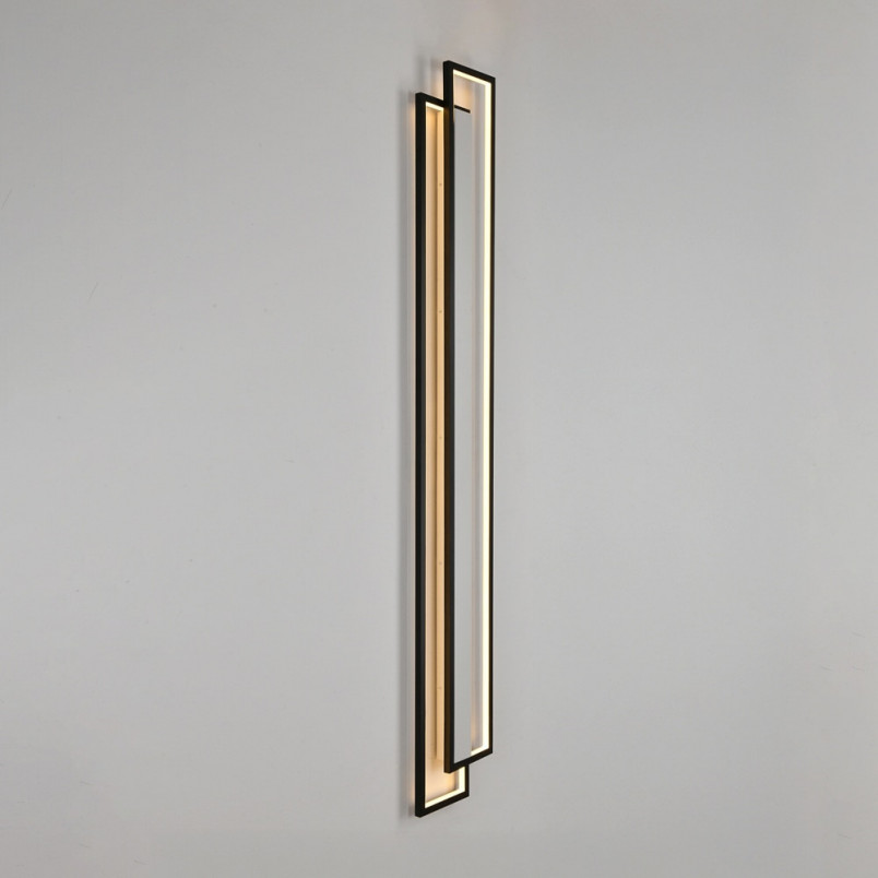 Kinkiet LED Symmetry czarny mat | Step Into Design