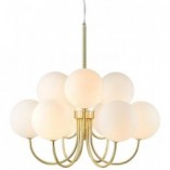 Lampa wisząca Bianco Markslojd | Szklane kule, styl glamour