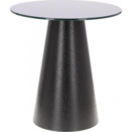 Stół okrągły czarny Intesi Soleilo 60cm - Elegancki design