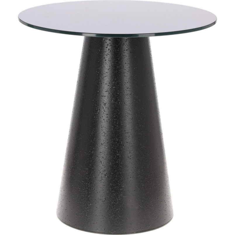 Stół okrągły czarny Intesi Soleilo 60cm - Elegancki design