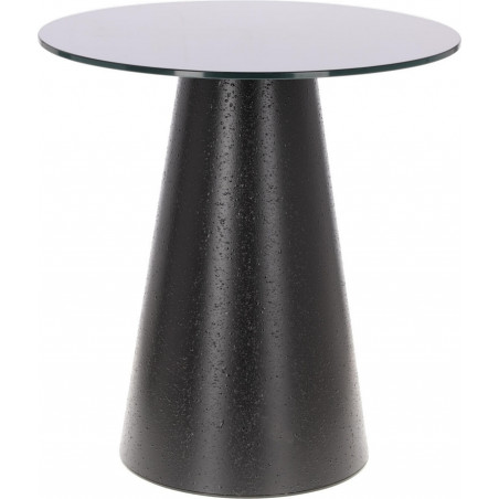 Stół okrągły czarny Intesi Soleilo 60cm - Elegancki design