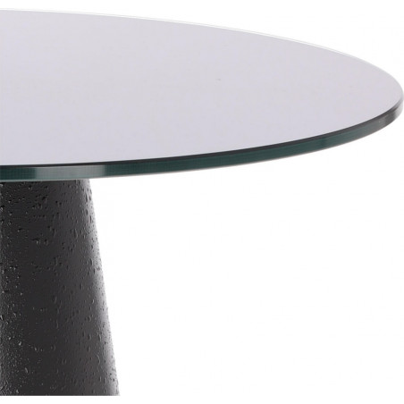Stół okrągły czarny Intesi Soleilo 60cm - Elegancki design