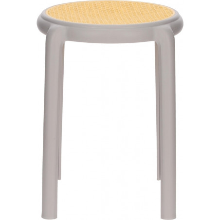 Stołek boho Zula 45cm szary Intesi - Stylowe meble