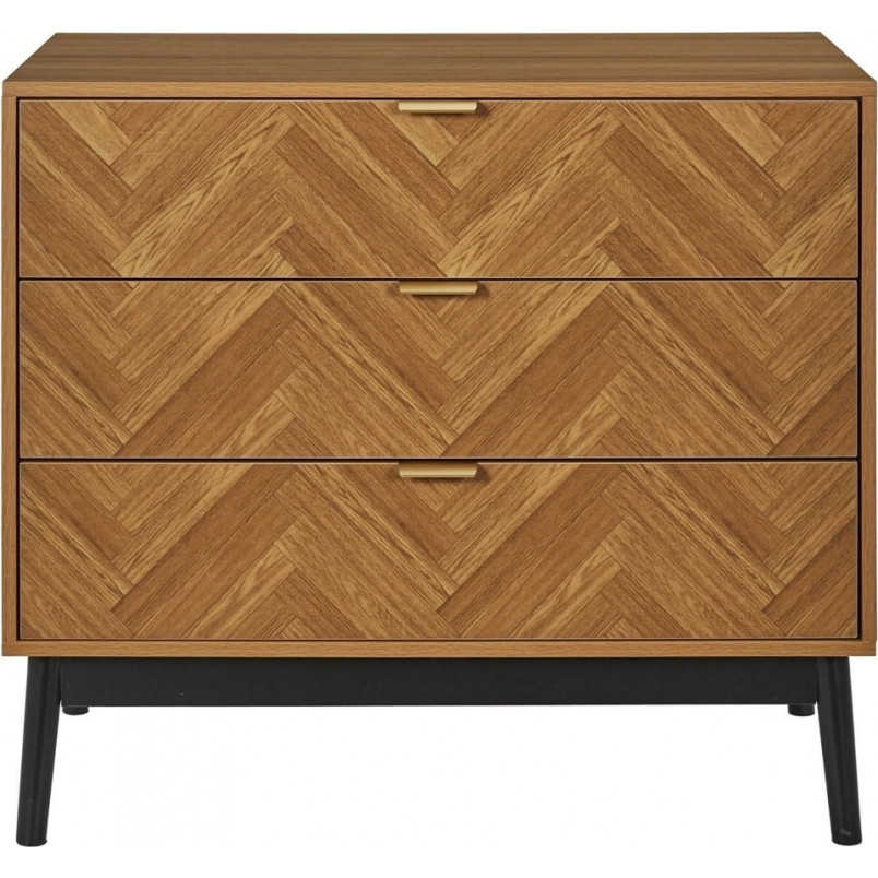 Komoda Felix 90x49cm - Skandynawski Design, 3 Szuflady | Intesi