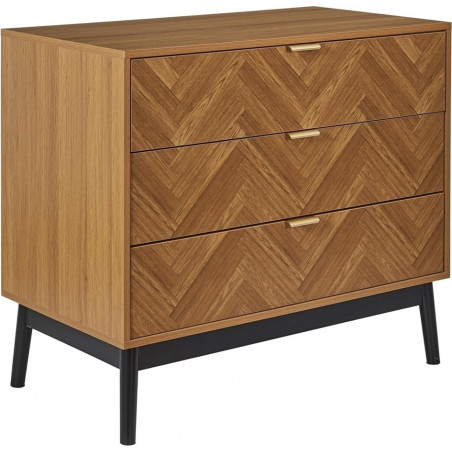 Komoda Felix 90x49cm - Skandynawski Design, 3 Szuflady | Intesi