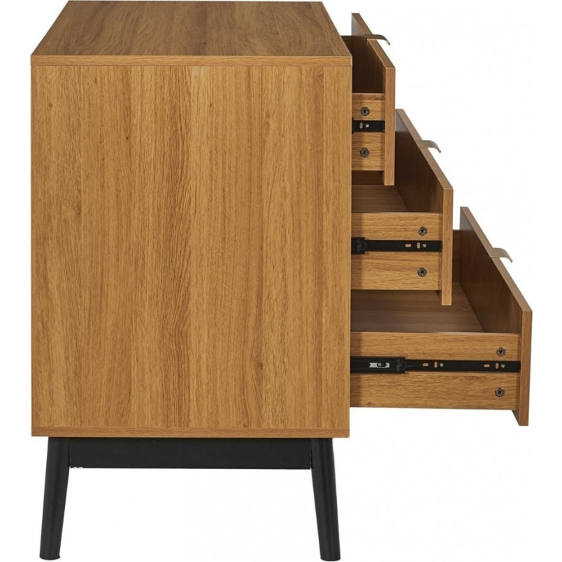 Komoda Felix 90x49cm - Skandynawski Design, 3 Szuflady | Intesi