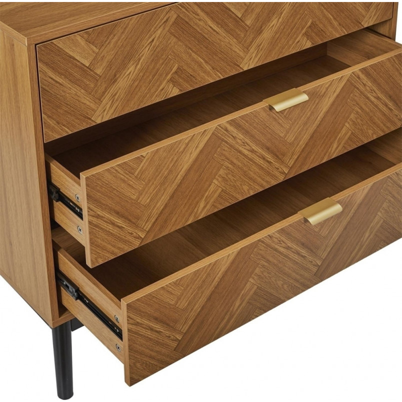 Komoda Felix 90x49cm - Skandynawski Design, 3 Szuflady | Intesi