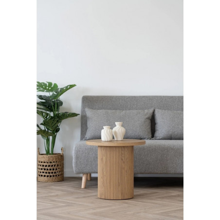 Stolik okrągły Intesi Boavista 48cm | Naturalne drewno