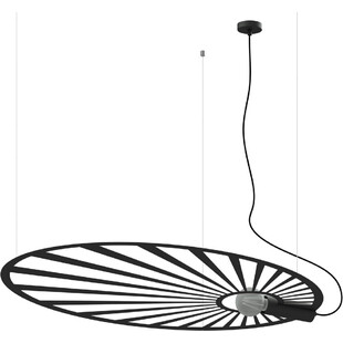 Lampa wisząca Lehdet czarna loft | Thoro - 110cm