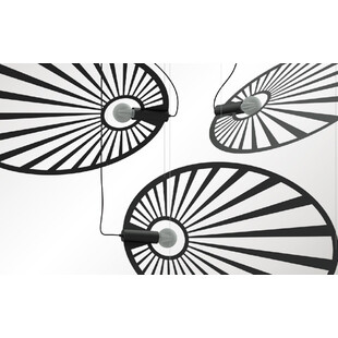 Lampa wisząca Lehdet czarna loft | Thoro - 110cm