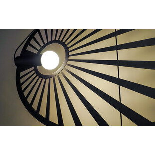 Lampa wisząca Lehdet czarna loft | Thoro - 110cm
