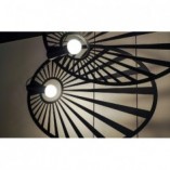Lampa wisząca Lehdet czarna loft | Thoro - 110cm