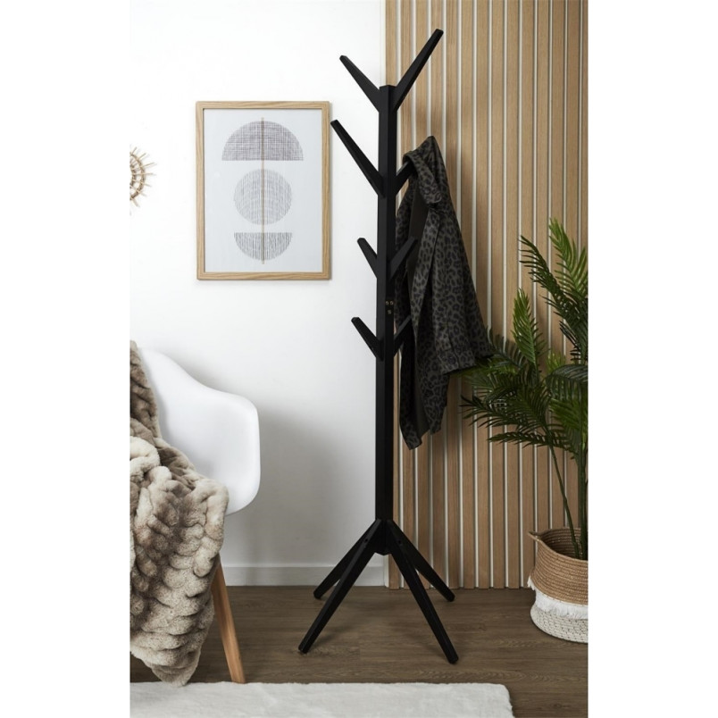 Wieszak stojący Tree Intesi - Czarny, 177,5cm | Sklep z meblami