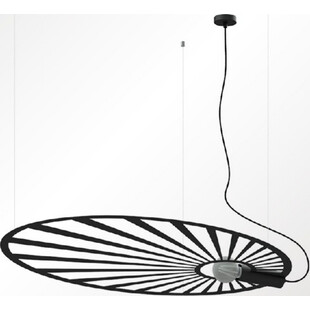 Lampa wisząca Lehdet czarna loft | Thoro - 110cm