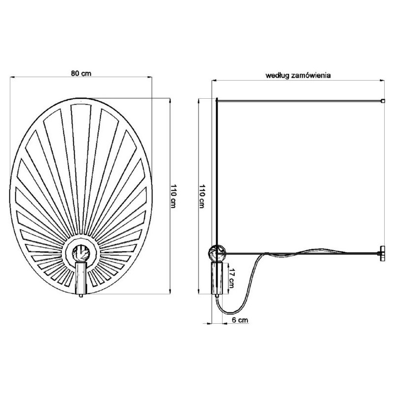 Lampa wisząca Lehdet czarna loft | Thoro - 110cm