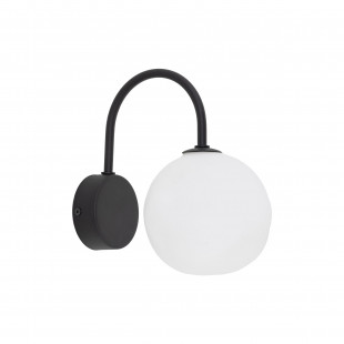 Kinkiet Misty TK Lighting - Szklana Kula | Biały/Czarny