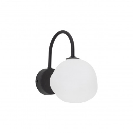 Kinkiet Misty TK Lighting - Szklana Kula | Biały/Czarny