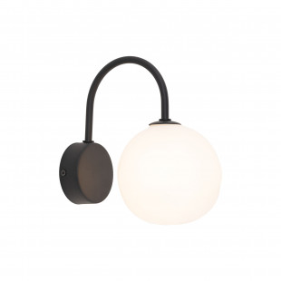 Kinkiet Misty TK Lighting - Szklana Kula | Biały/Czarny