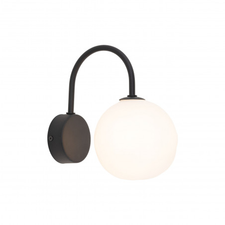 Kinkiet Misty TK Lighting - Szklana Kula | Biały/Czarny