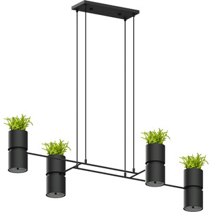 Lampa Wisząca Loft Kukkia Czarna | Thoro - 142cm