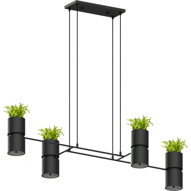Lampa Wisząca Loft Kukkia Czarna | Thoro - 142cm