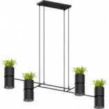 Lampa Wisząca Loft Kukkia Czarna | Thoro - 142cm