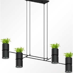 Lampa Wisząca Loft Kukkia Czarna | Thoro - 142cm