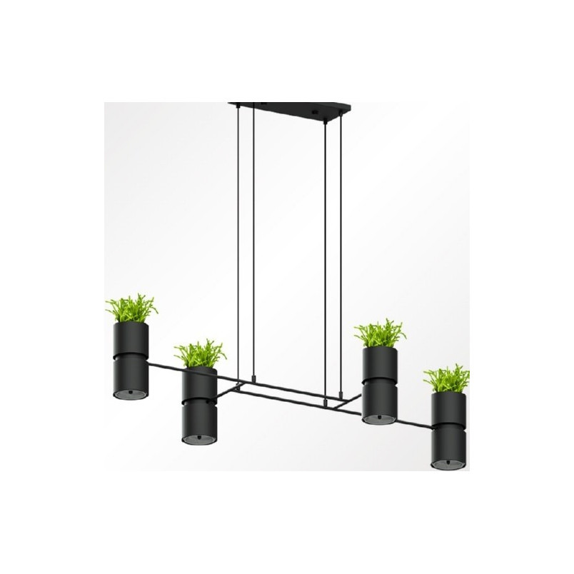 Lampa Wisząca Loft Kukkia Czarna | Thoro - 142cm