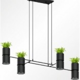 Lampa Wisząca Loft Kukkia Czarna | Thoro - 142cm