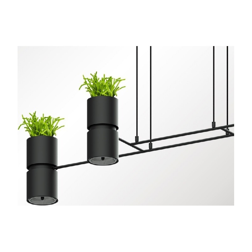 Lampa Wisząca Loft Kukkia Czarna | Thoro - 142cm