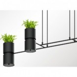 Lampa Wisząca Loft Kukkia Czarna | Thoro - 142cm