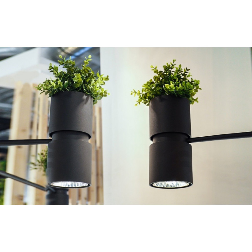 Lampa Wisząca Loft Kukkia Czarna | Thoro - 142cm