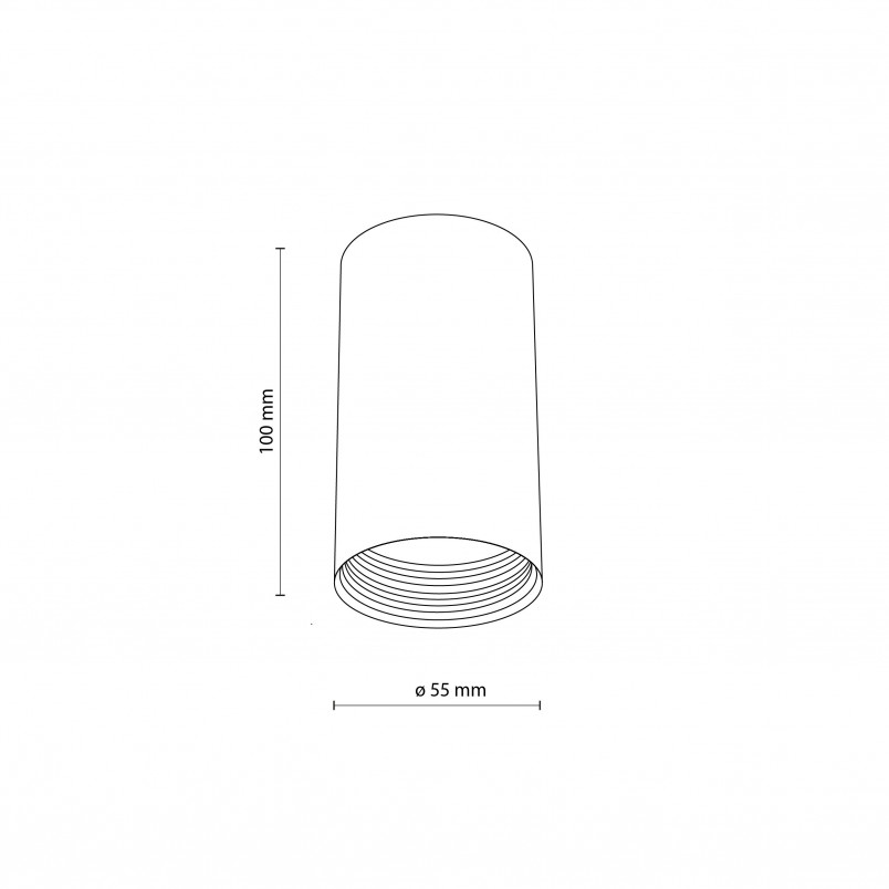 Lampa Spot Tuba 5,5cm Biała TK Lighting - Oświetlenie