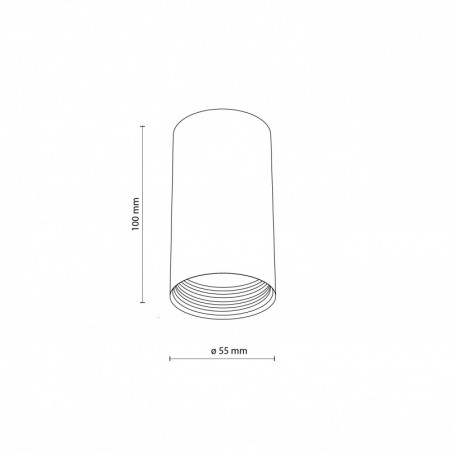 Lampa Spot Tuba 5,5cm Biała TK Lighting - Oświetlenie