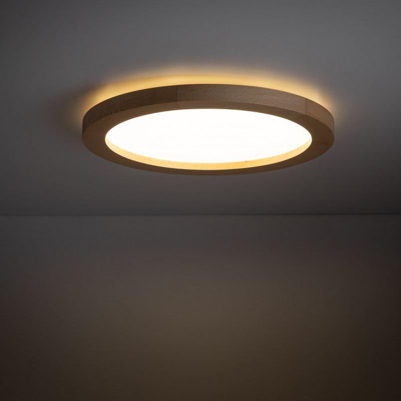 Plafon LED Aqua Wood | TK Lighting | Buk, 24W | Skandynawski