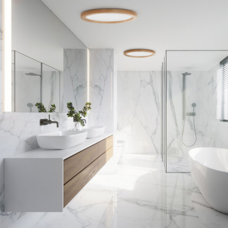 Plafon do łazienki Aqua Wood LED TK Lighting | 36W, Skandynawski