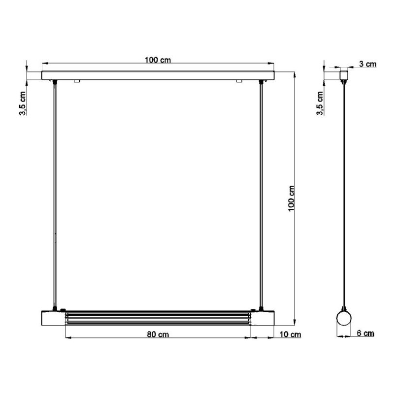 Lampa Wisząca Valo Czarna | Loftowa, Metalowa | Thoro