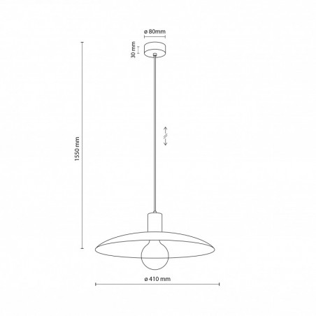 Lampa wisząca retro Astra Sabia | TK Lighting - Loftowa