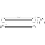 Kinkiet Loftowy Valo - Czarny, 102cm | Thoro