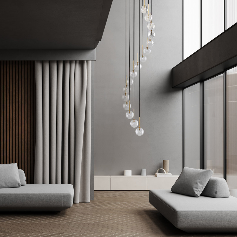 Żyrandol Aurora XVI - Szklane Kule | TK Lighting